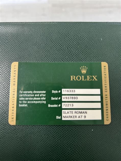 rolex warranty checker